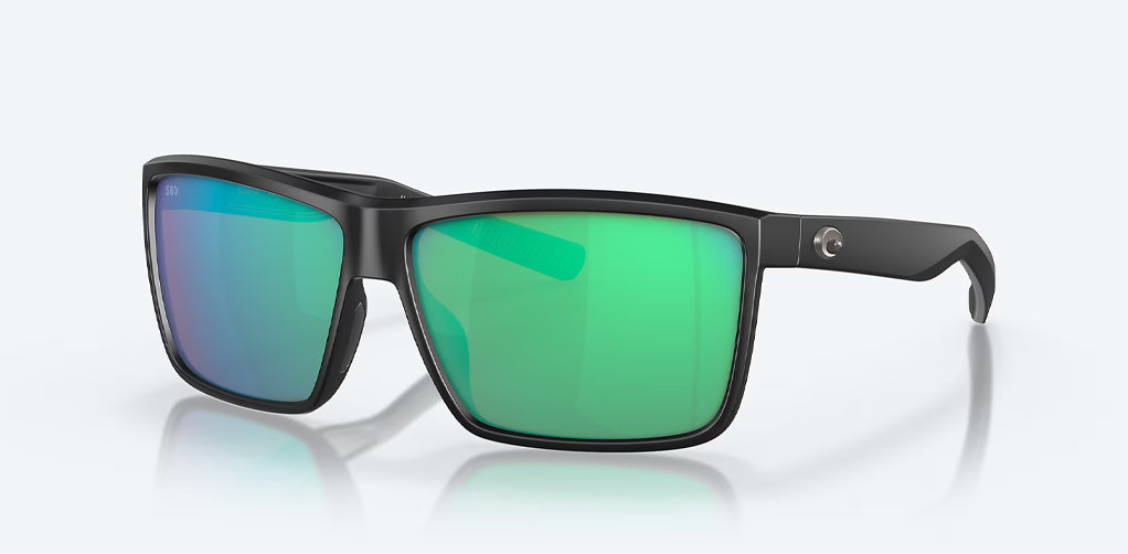 Costa Rinconcito Matte Black Green Mirror 580G Polarized Sunglasses