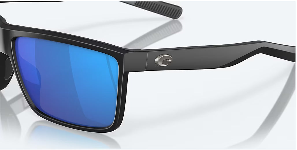 Costa Rinconcito Matte Black Blue Mirror 580G Polarized Sunglasses