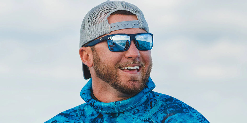 Costa Rinconcito Matte Grey Blue Mirror 580G Polarized Sunglasses