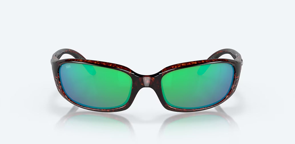 Costa Brine Tortoise Green Mirror 580G Polarized Sunglasses