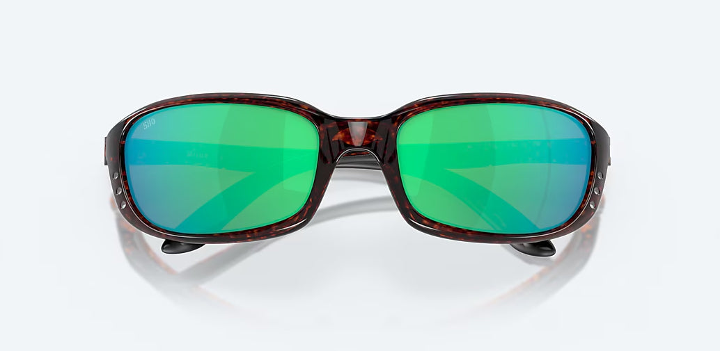 Costa Brine Tortoise Green Mirror 580G Polarized Sunglasses