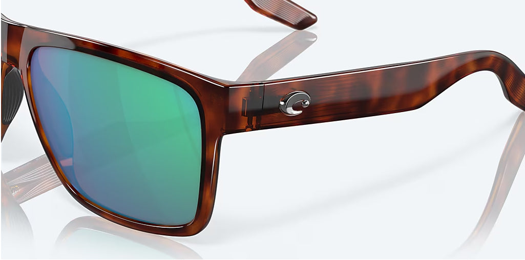 Costa Paunch XL Tortoise Green Mirror 580G Polarized Sunglasses