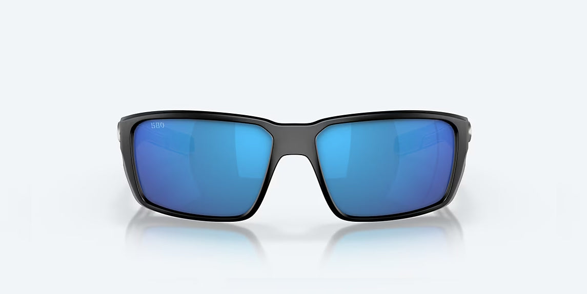 Costa Fantail Pro Matte Black Blue Mirror 580G Polarized Sunglasses
