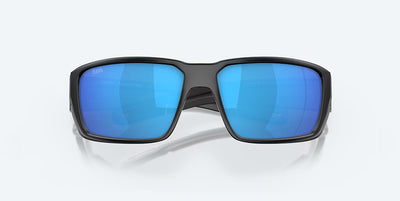 Costa Fantail Pro Matte Black Blue Mirror 580G Polarized Sunglasses