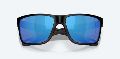 Costa Broadbill II Matte Black Blue Mirror 580G Polarized Sunglasses