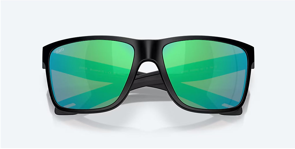 Costa Broadbill II Matte Black Green Mirror 580G Polarized Sunglasses