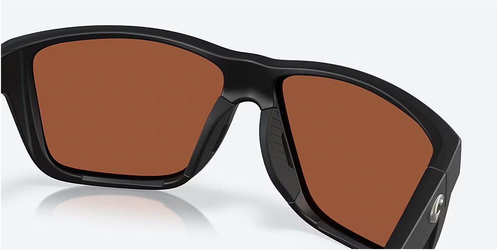 Costa Broadbill II Matte Black Green Mirror 580G Polarized Sunglasses