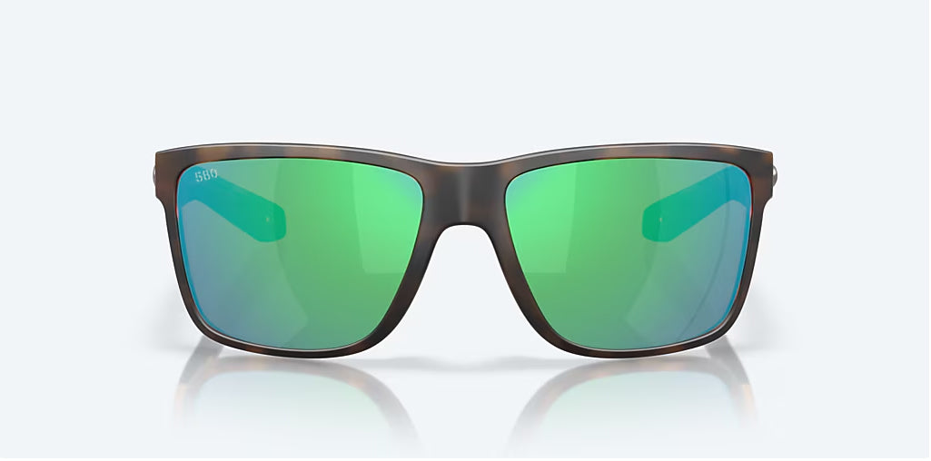 Costa Broadbill II Matte Tortoise Green Mirror 580G Polarized Sunglasses