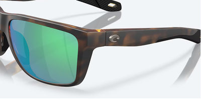 Costa Broadbill II Matte Tortoise Green Mirror 580G Polarized Sunglasses