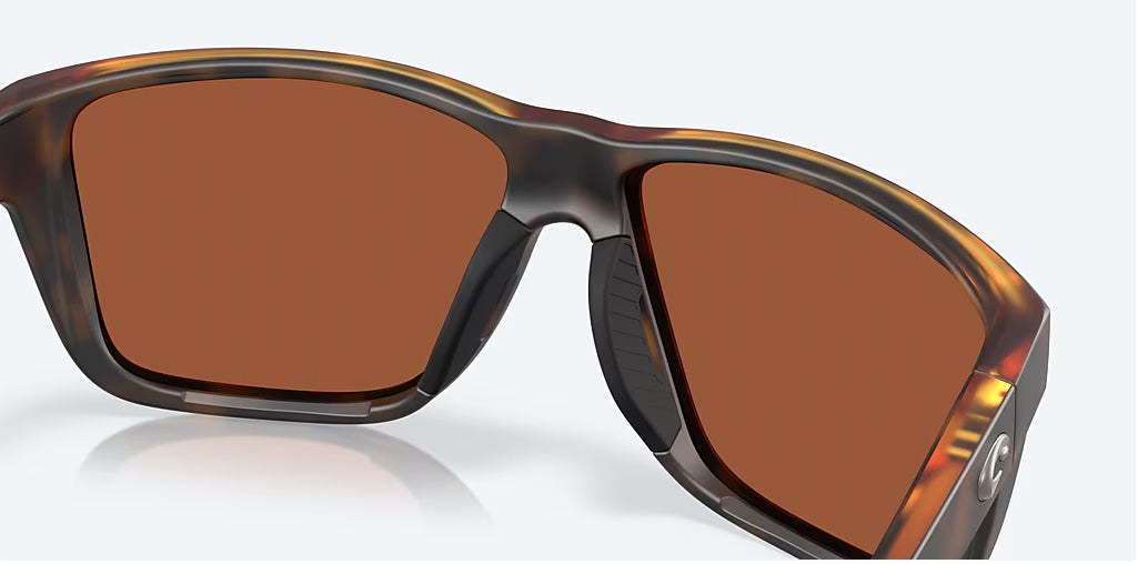 Costa Broadbill II Matte Tortoise Green Mirror 580G Polarized Sunglasses