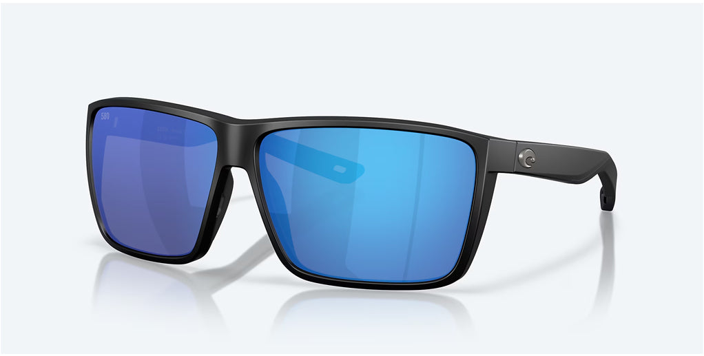 Costa Rincon II Matte Black Blue Mirror 580G Polarized Sunglasses