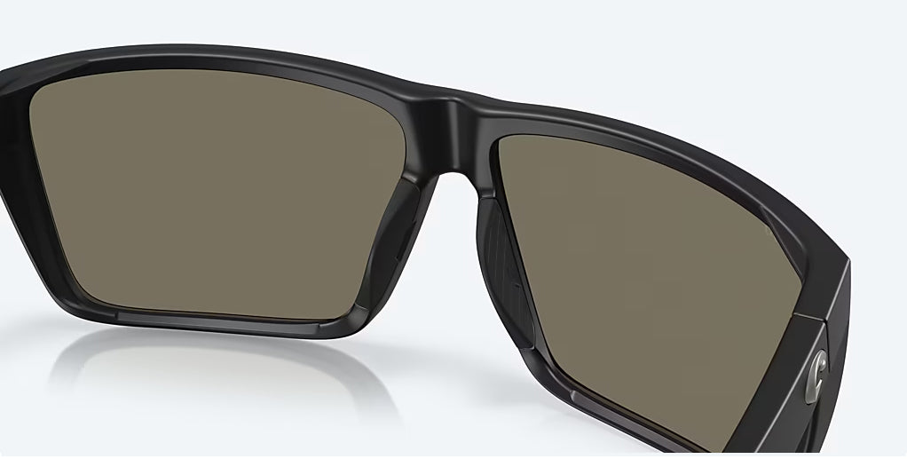 Costa Rincon II Matte Black Blue Mirror 580G Polarized Sunglasses