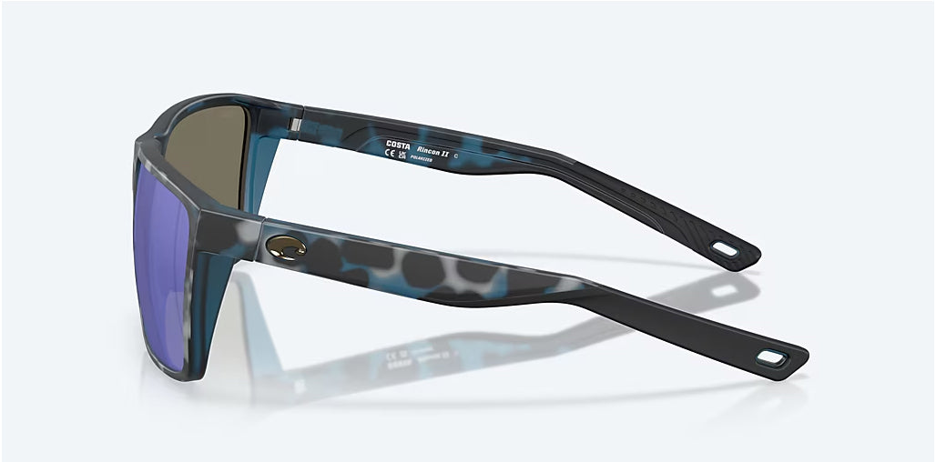 Costa Rincon II Deep Water Camo Blue Mirror 580G Polarized Sunglasses