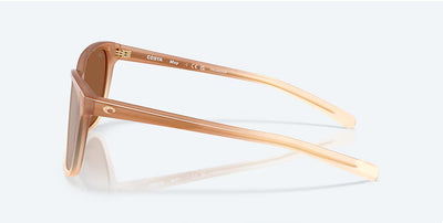 Costa May Sandbar Copper Silver Mirror Sunglasses 580G Polarized Sunglasses