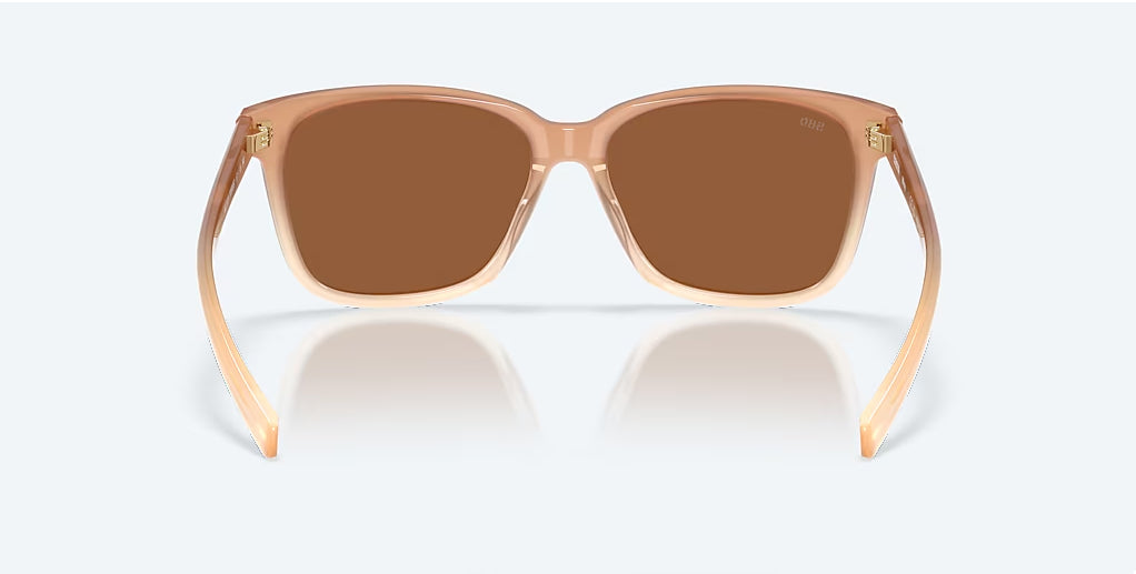 Costa May Sandbar Copper Silver Mirror Sunglasses 580G Polarized Sunglasses