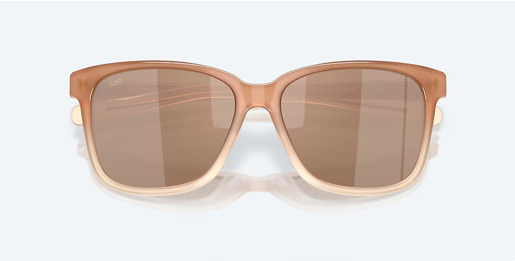 Costa May Sandbar Copper Silver Mirror Sunglasses 580G Polarized Sunglasses