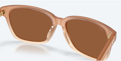 Costa May Sandbar Copper Silver Mirror Sunglasses 580G Polarized Sunglasses