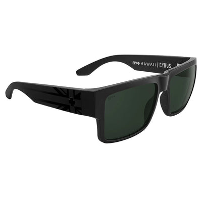 Spy Cyrus Matte Black Gloss Flag Sunglasses