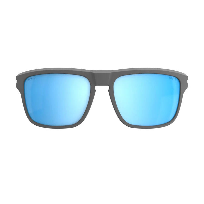 Spy Region Matte Gray -Happy Boost Polar Ice Blue Mirror Sunglasses