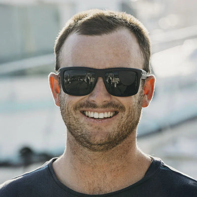 Spy Region Soft Matte Black - Happy Boost Polar Black Mirror Sunglasses