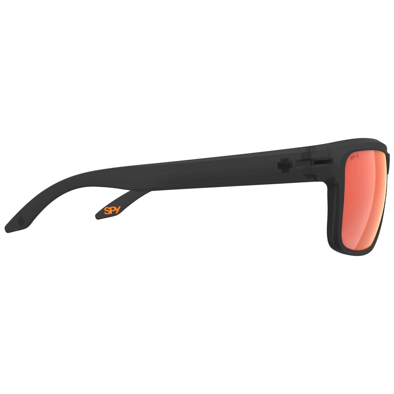 Spy Region XL ANSI Trans. Matt Black -Happy Boost Polar Orange Mirror Sunglasses
