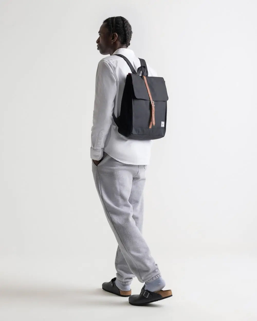 Herschel City Mid Volume Black Backpack