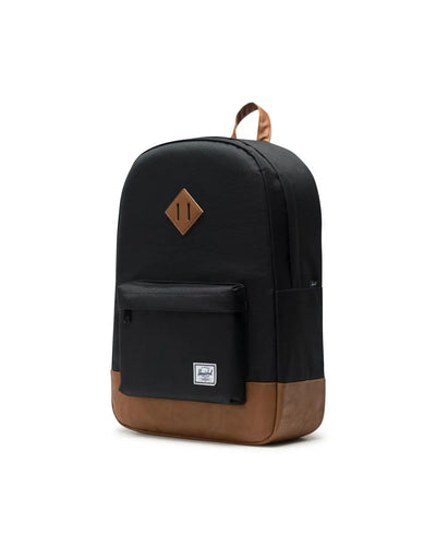 Herschel Heritage Black Tan Backpack