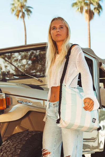 Marloru Seafoam Cabana Sunday Bag