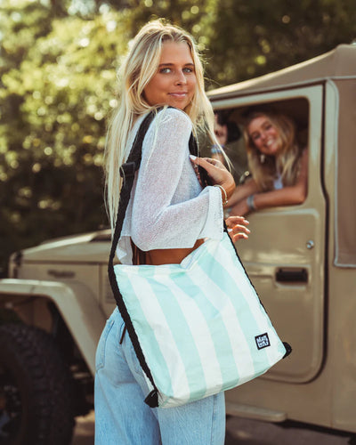 Marloru Seafoam Cabana Sunday Bag