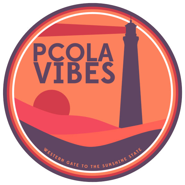 Pensacola Vibes Western Gate Lighthouse Sticker