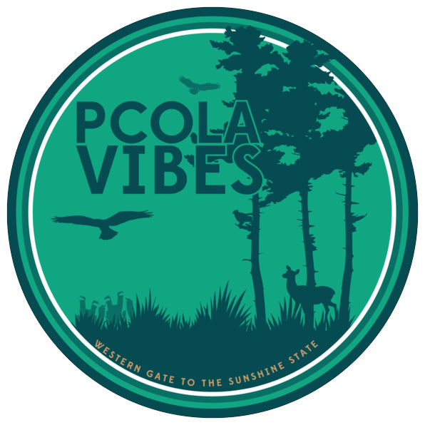 Pensacola Vibes Western Gate Longleaf Pine Sticker