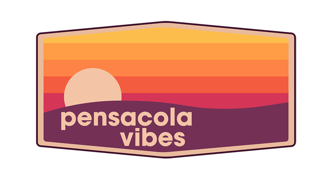 Pensacola Vibes Sunrise Sticker