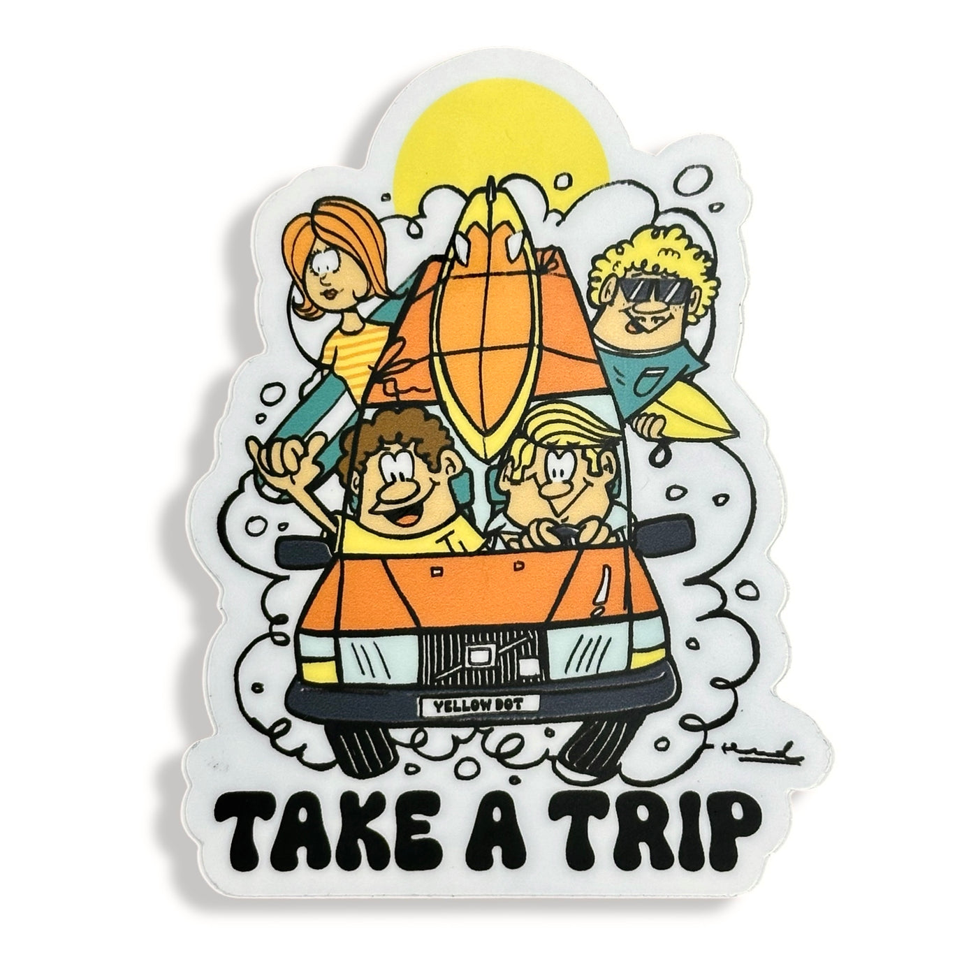 The Crew Take A Trip Sticker