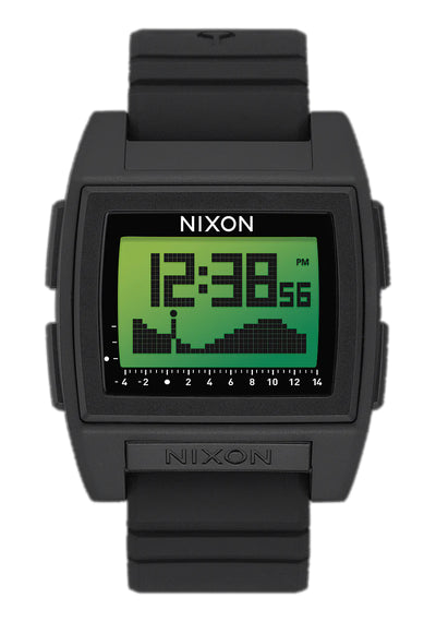 Reloj Nixon Base Tide Pro negro verde positivo