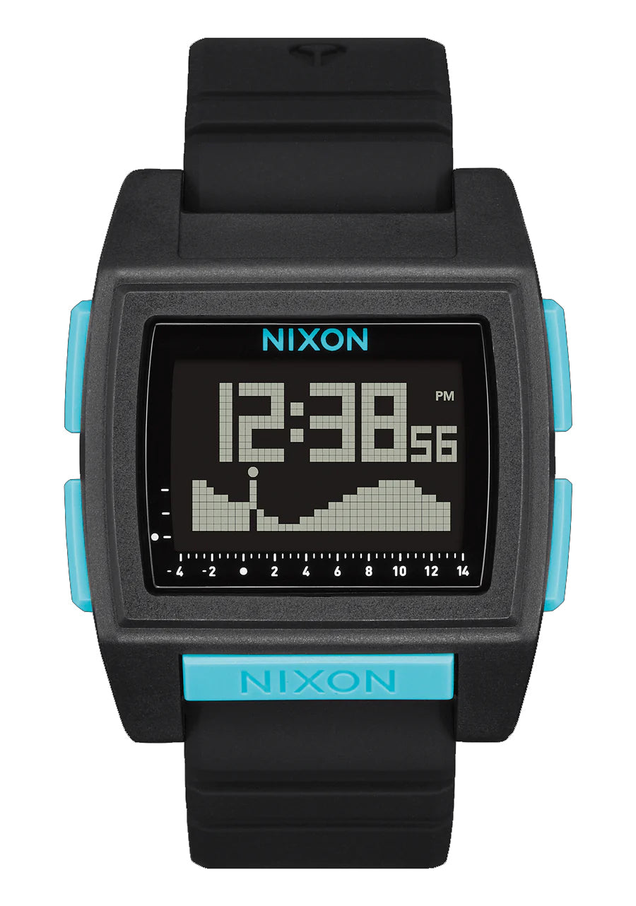 Nixon Base Tide Pro All Black / Blue Watch