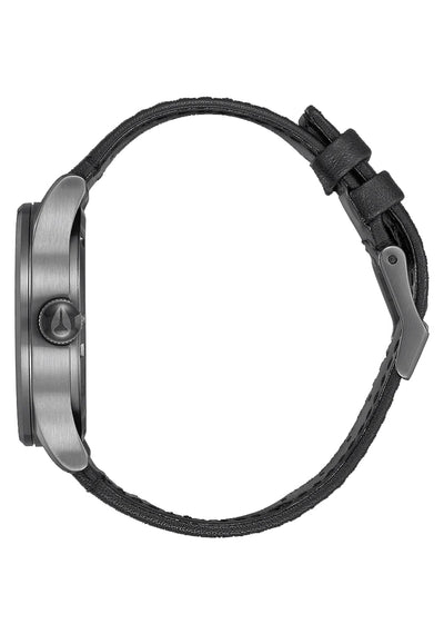 Nixon Sentry Leather Gunmetal / Black Watch