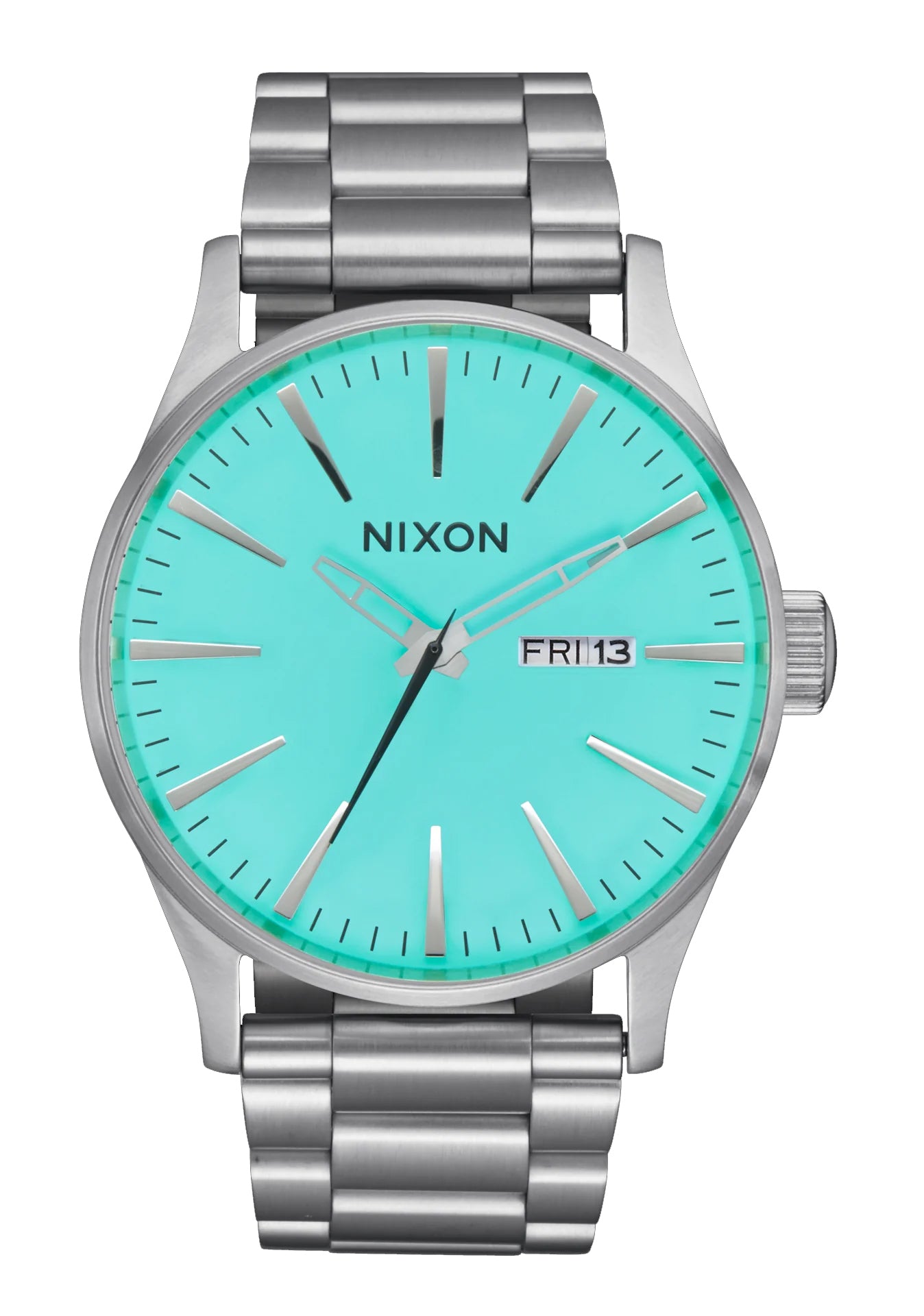 Nixon Sentry SS Silver/Turquoise