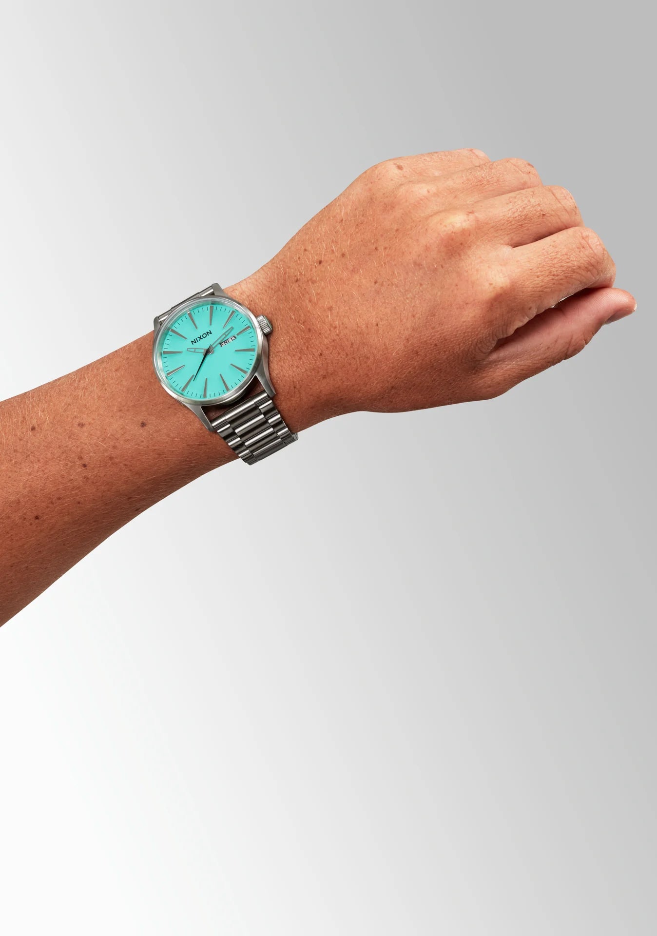 Nixon Sentry SS Silver/Turquoise