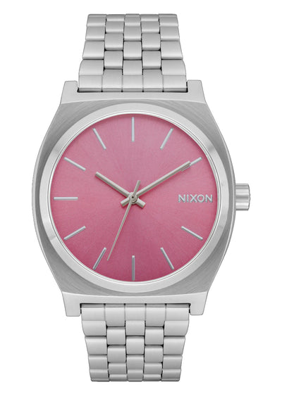 Nixon Med. Time Teller  Silver/Pink Watch