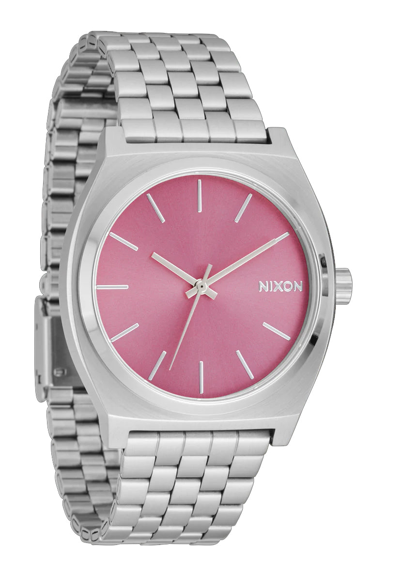 Nixon Med. Time Teller  Silver/Pink Watch