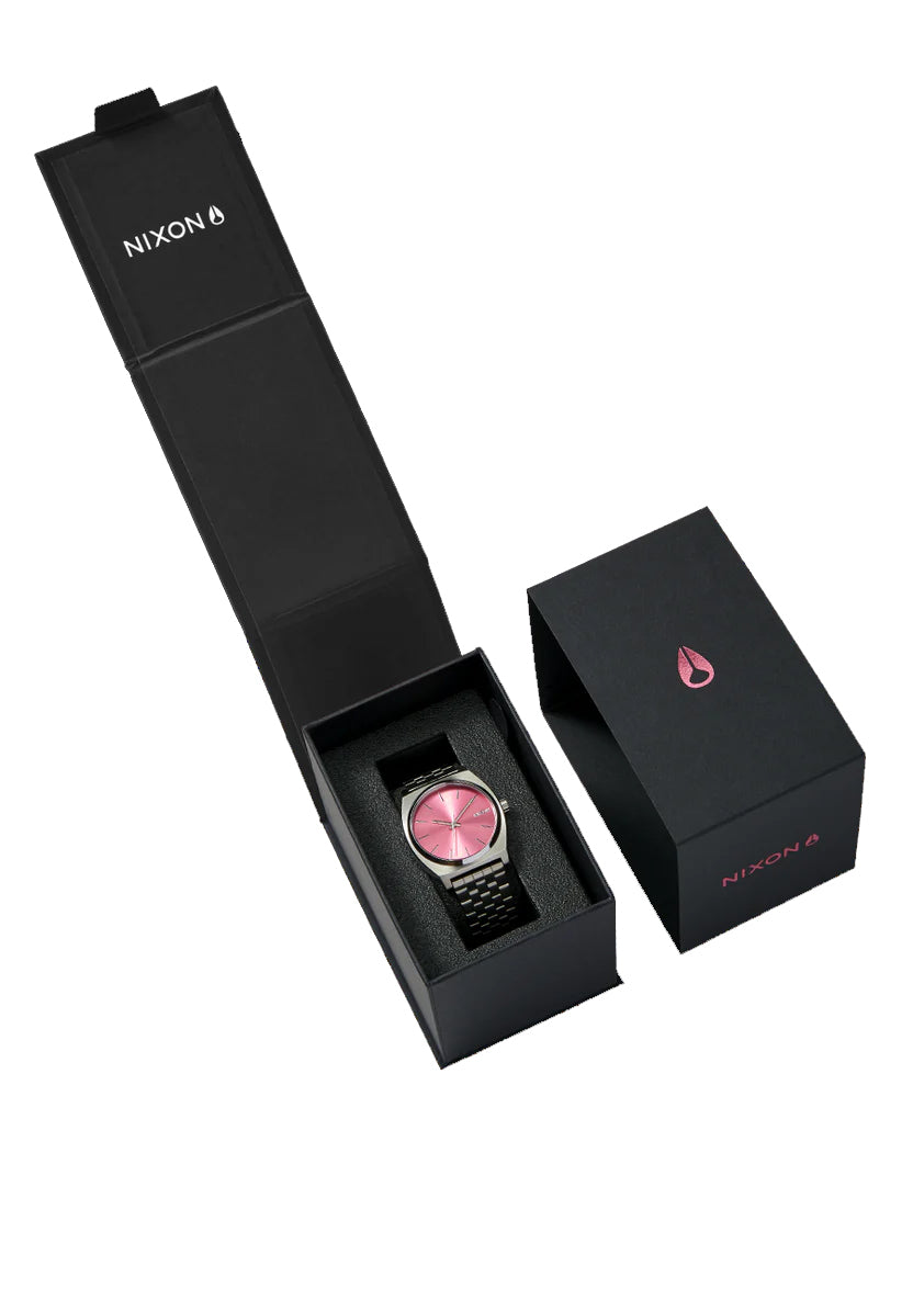 Nixon Med. Time Teller  Silver/Pink Watch