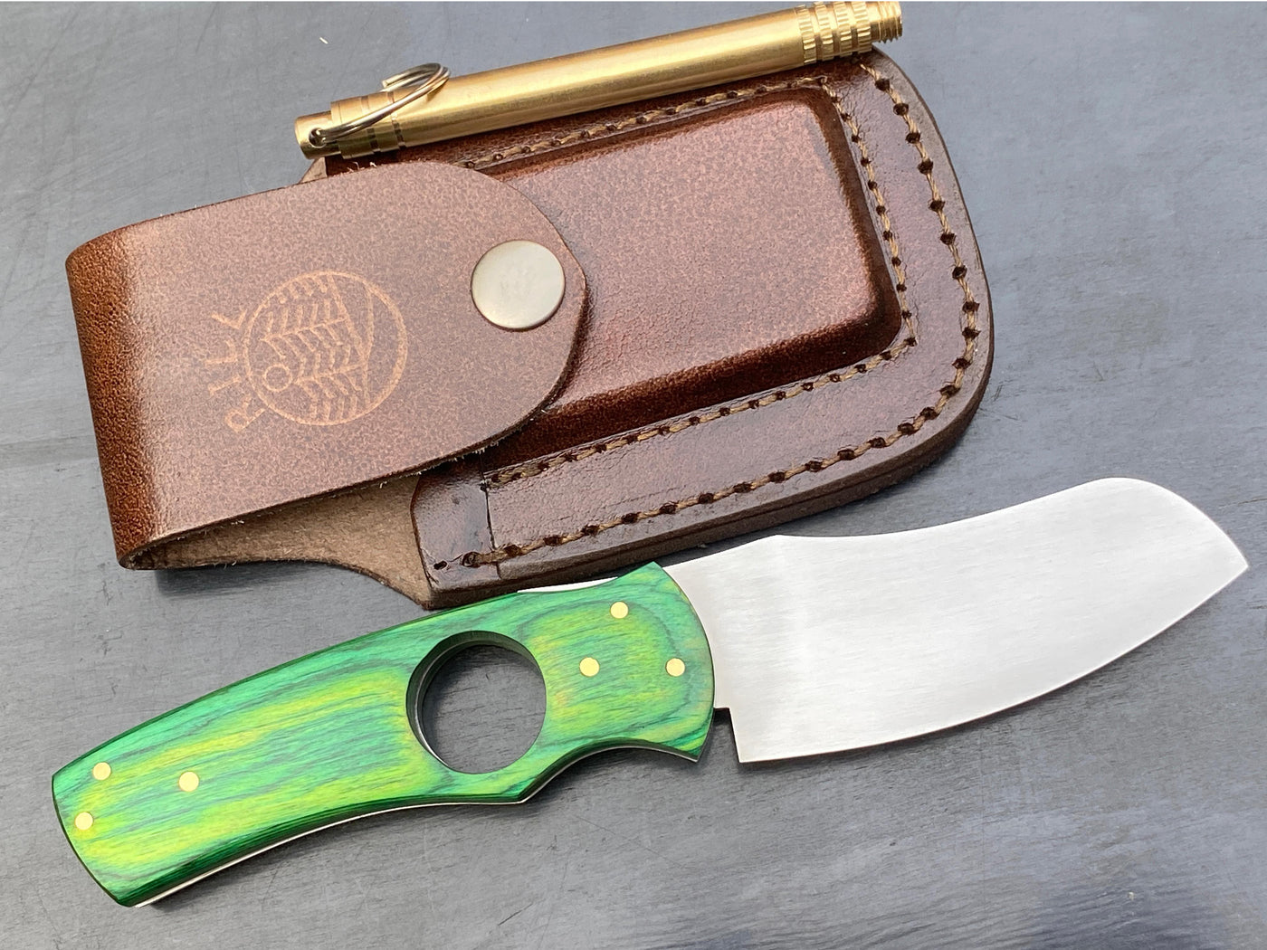 Rill Simple Irish Whiskey Green Cohiba Cigar Cutter & Knife