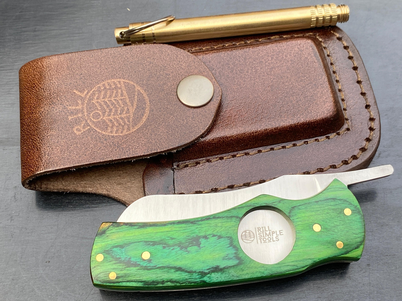 Rill Simple Irish Whiskey Green Cohiba Cigar Cutter & Knife