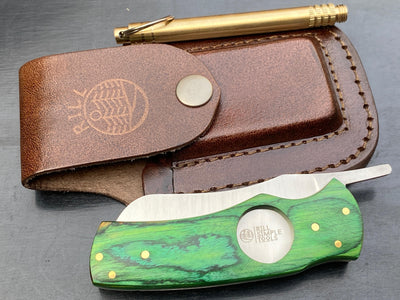 Rill Simple Irish Whiskey Green Cohiba Cigar Cutter & Knife