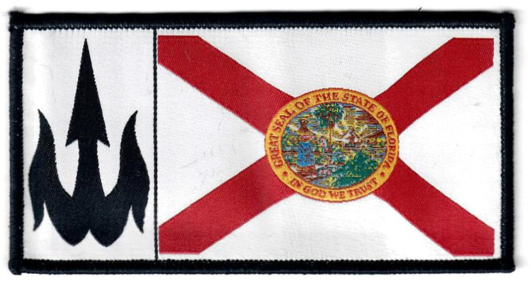 WBZ Florida Flag Patch 4.75" x 2.5"