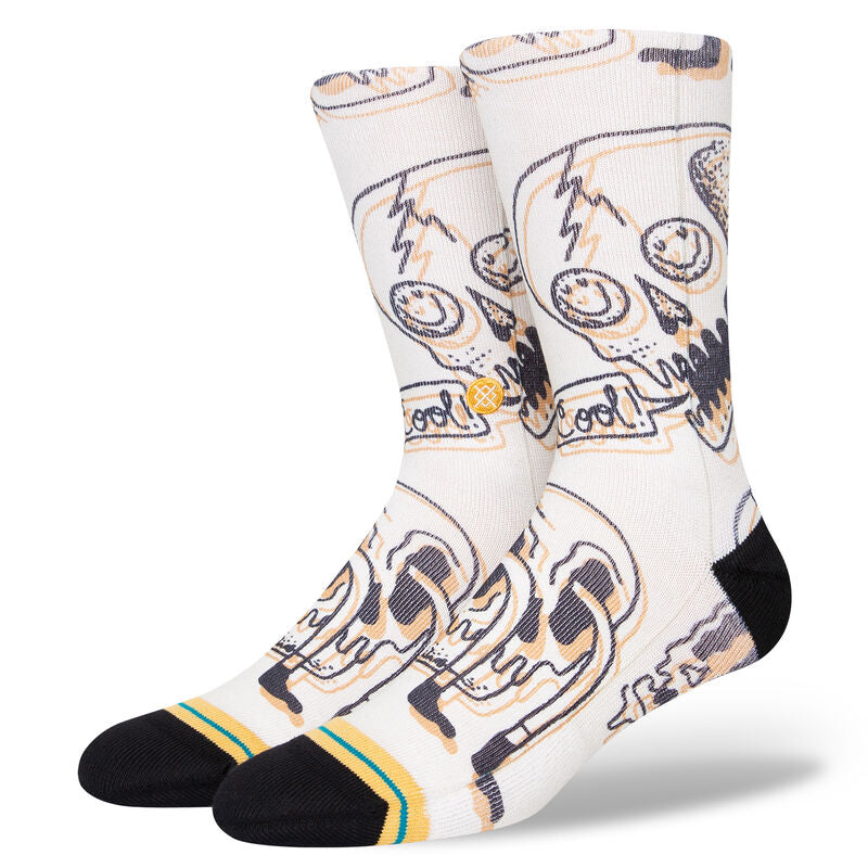 Stance Talking Heads Vitage White Socks