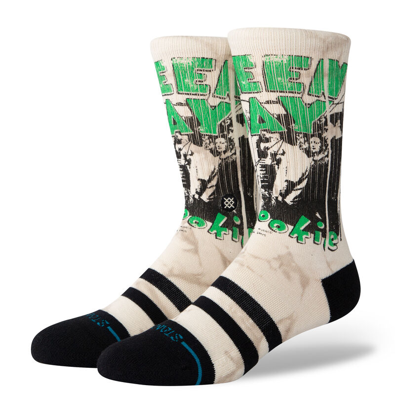 Stance Green Day 1994 Crew Socks Off White