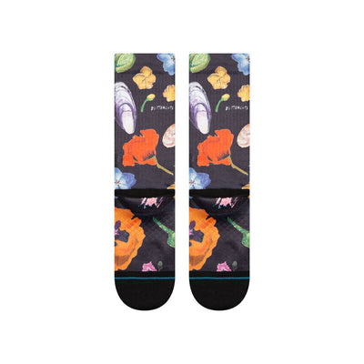 Stance Lucias Floral Crew Black Socks