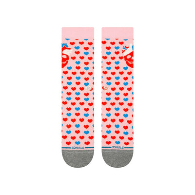 Stance Hearted Crew Pink Socks