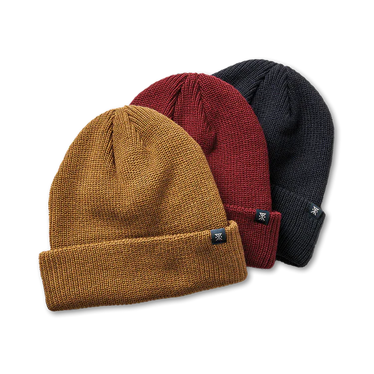 Roark Turks Beanie 3 Pack Dark Navy/Burgundy/Coyote Brown